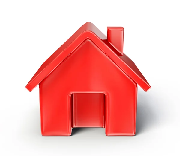 红房子模型 — 图库照片