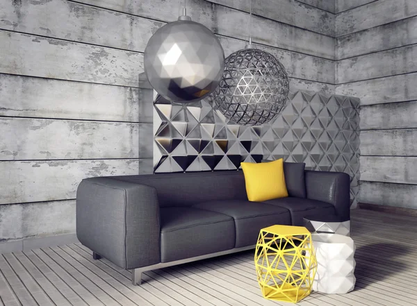 3d modern room interior — Stock Photo, Image