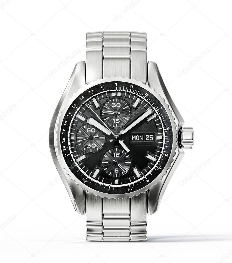 Wrist watch isolated