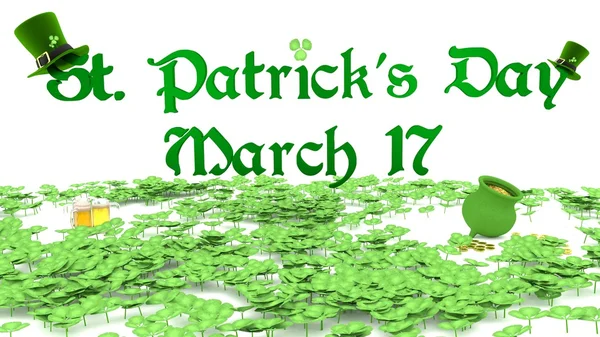 Saint Patrick de dag 17 maart — Stockfoto