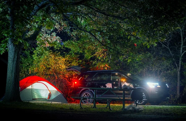 Camping de nuit d'été — Photo