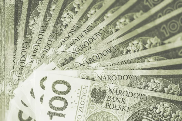 Poolse Zloty Cash achtergrond — Stockfoto