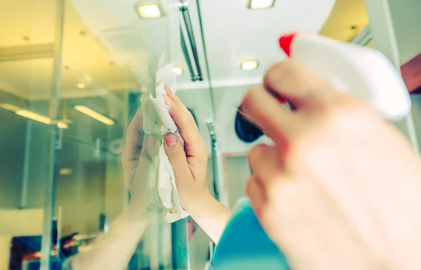 Office Windows Cleaning — Stock Photo, Image