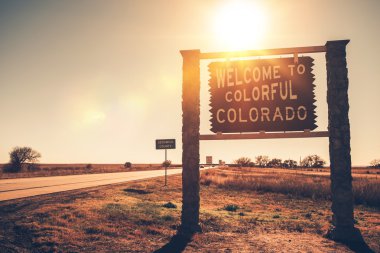 Colorado devlet hoş geldiniz işareti