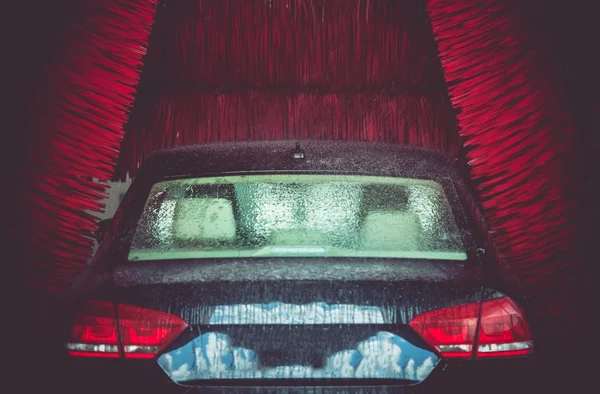 Automatische Brush carwash — Stockfoto
