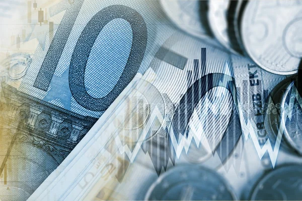 Euro-Geldhändler-Konzept — Stockfoto