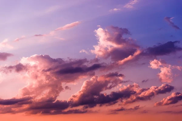 Puesta de sol Cloudscape fondo — Foto de Stock