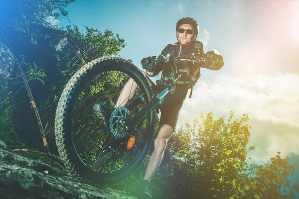 Extreme fietstocht — Stockfoto