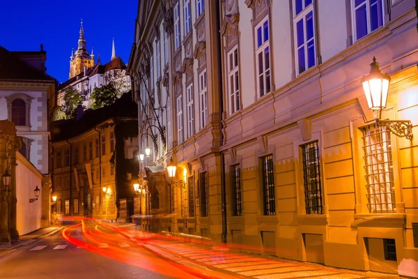 Praga stare miasto z zamkiem — Zdjęcie stockowe