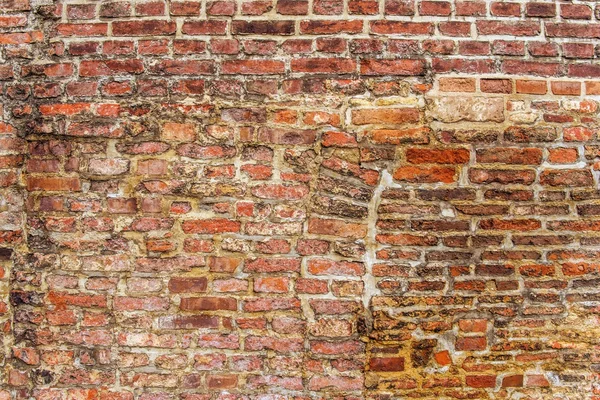 Średniowieczny ceglany mur tło — Zdjęcie stockowe