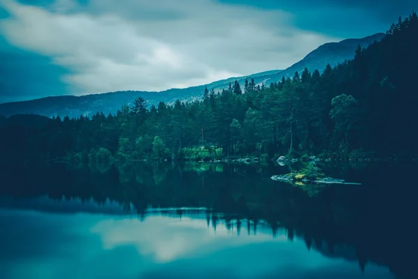 Tranquillo paesaggio del lago — Foto Stock