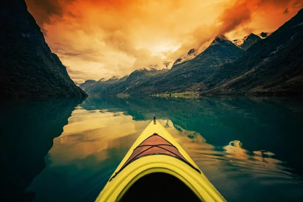 Lago Glaciar Kayak — Foto de Stock