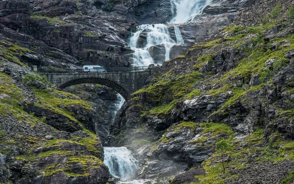Norveç Camper Van gezisi — Stok fotoğraf