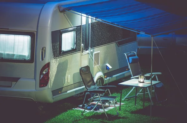 Res Trailer Camping Setup — Stockfoto