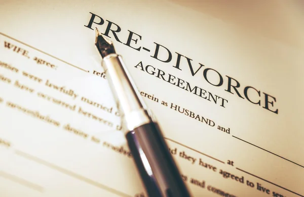 Divorce Documents Signing — Stock Photo, Image