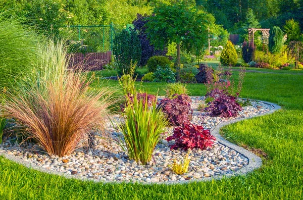 Gartenlandschaftsplanung — Stockfoto