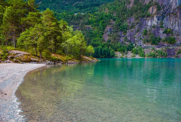 Lago Glacial na Noruega — Fotografia de Stock