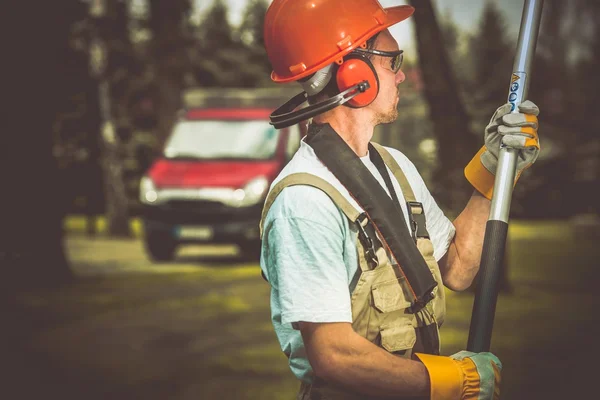 Arbeiter in Sicherheitsausrüstung — Stockfoto