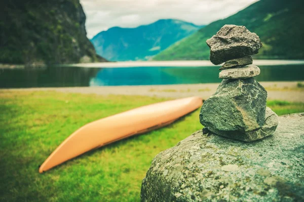 Destinazione Norvegia Cairn — Foto Stock