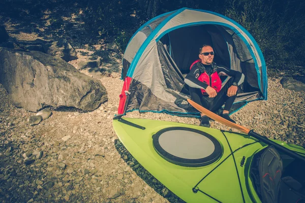 Sjöstranden Camping plats — Stockfoto