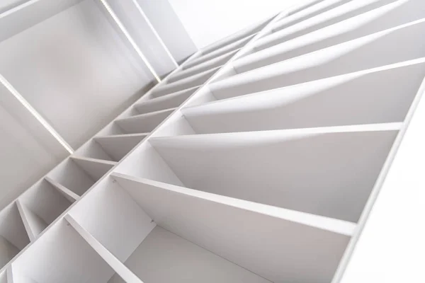 House Closet Organization Residential Elegant White Closet Shelfs Home Furnishing — Stock Photo, Image