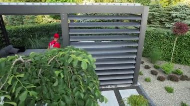 Professional Caucasian SPA Technician Performing Scheduled Maintenance