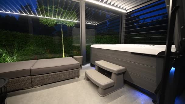 Newly Installed Luxury Residential Hot Tub — Video