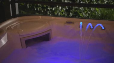 Running Jacuzzi Hot Tub SPA Close Up