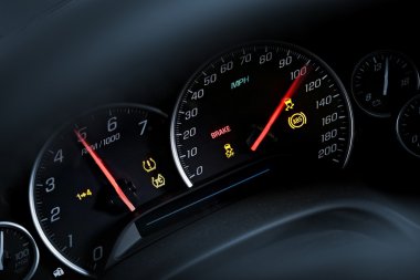Süper araba takometre dash