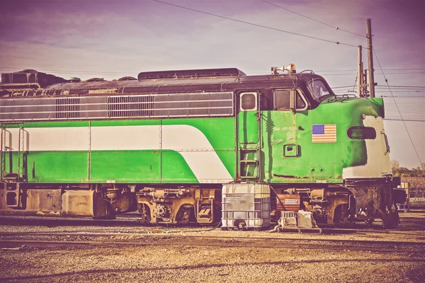 Locomotiva americana vintage — Foto Stock