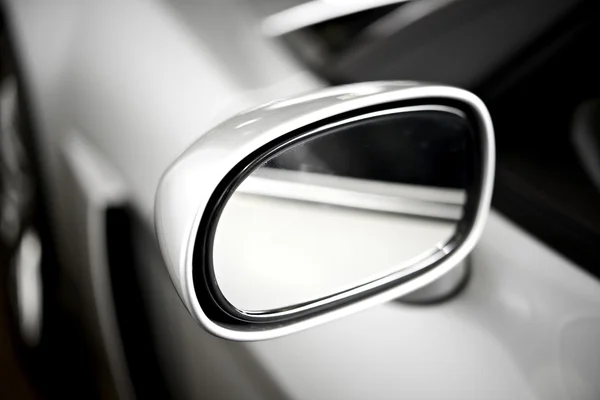 Silver Side Car Mirror — Fotografie, imagine de stoc