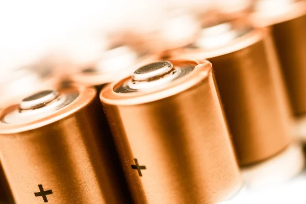 AA Batteries Closeup — Stock Photo, Image