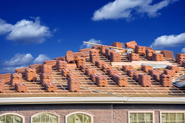 Ceramic Roof Slates — Stock Photo, Image