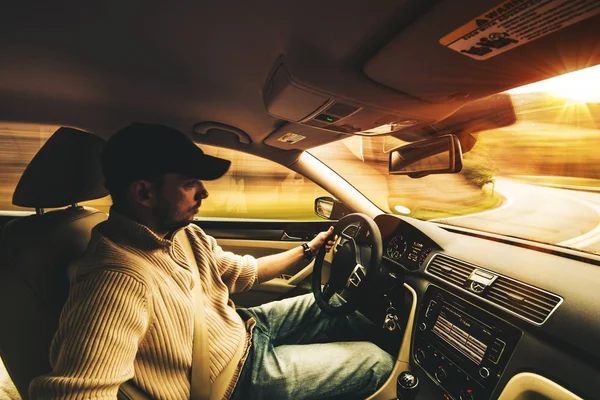 Carro de condução rápida Interior — Fotografia de Stock