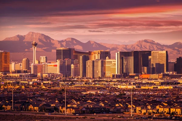 Skyline van Las vegas strip — Stockfoto