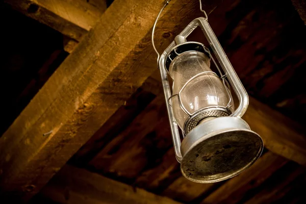 Yağ lambası vintage fener — Stok fotoğraf
