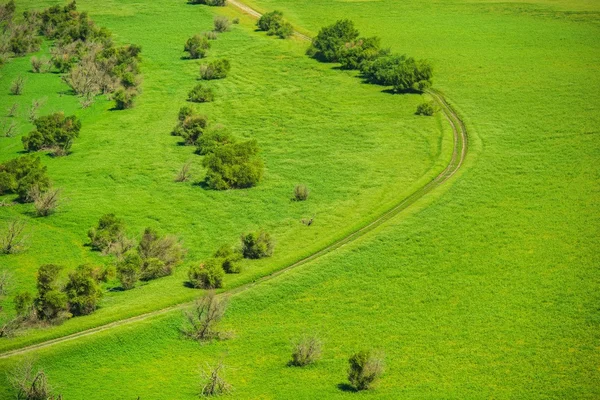 Strada di valle verde campagna — Foto Stock