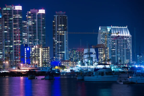 Marina de San Diego de noche — Foto de Stock