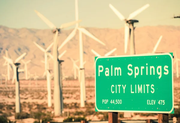 Palm Springs Limiti della città — Foto Stock