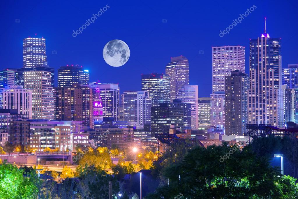 denver colorado à noite