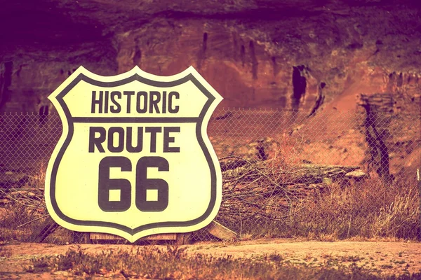 Berömda route 66 tecken — Stockfoto