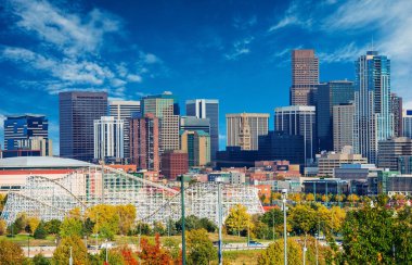Denver Colorado güneşli bir günde