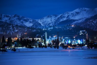 Kış gecesi Estes Park