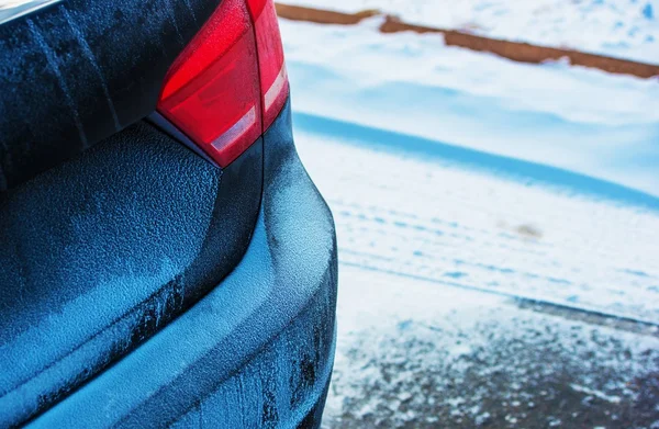 Winter seizoen rijden — Stockfoto