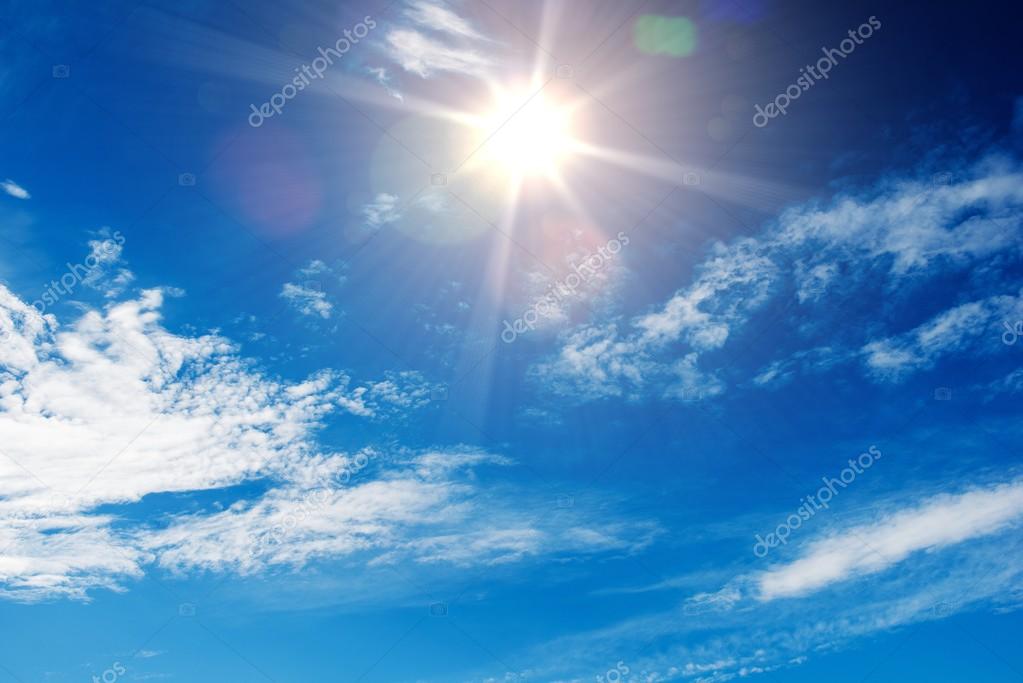 Sunny Blue Sky Background Stock Photo by ©welcomia 62116665