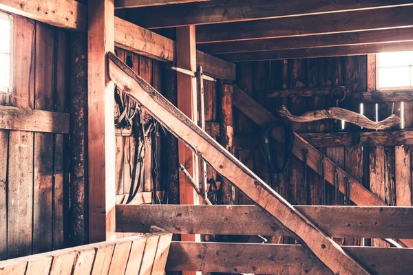 Rustic Barn Interior — Stock Photo, Image