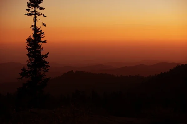 Sonnenuntergang der Sierra Nevada — Stockfoto