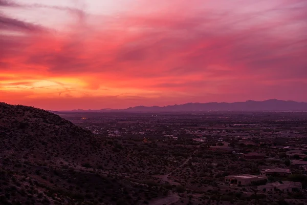 Arizona solnedgång landskap — Stockfoto