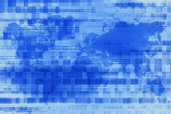 Голубой цифровой фон — стоковое фото