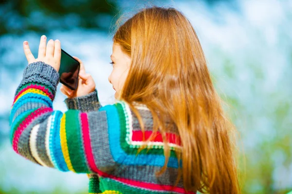 Mobiele telefoon foto's nemen — Stockfoto